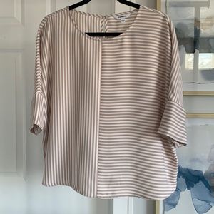 EXPRESS Soft pink striped top
